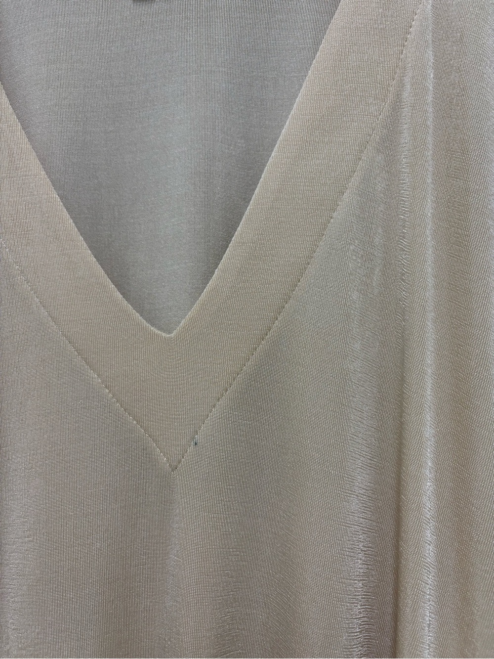 Ripley Rader Los Angeles Champagne Shimmer Caftan Maxi Dress Size 1 small w/flaw - Picture 9 of 11